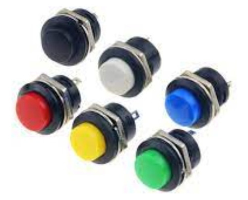 16x Chave Push Button Tipo Start Bujão R13-507 - Escolha Cor