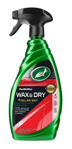 Cera Rápida Spray Step Wax Anda Dry 769ml De Turtle Wax