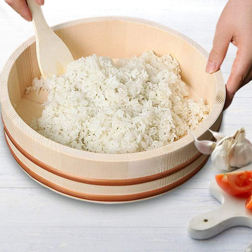 Tina De Madera Mezclar Arroz De Sushi Oke, 1 Pieza, 45 ...