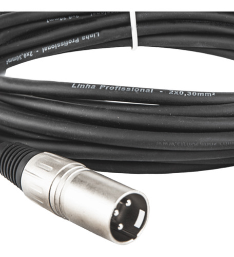 Cabo Xlr Macho E Fêmea Balanceado Profissional - 30 Mts