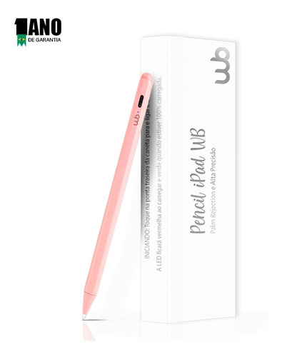 Imagem 1 de 7 de Kit Pencil Wb Rosa + Capa iPad 10.2 + Película Paperlike