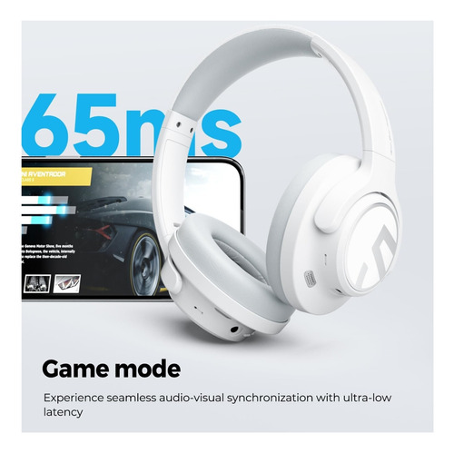Audifonos Soundpeats Space Anc Blanco 123h Hi-res Audio