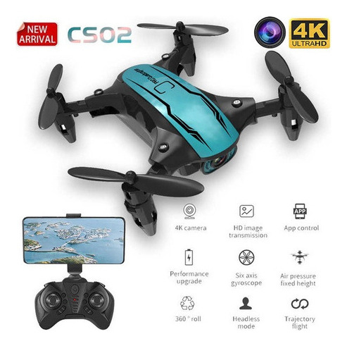Mini Drone 4k Hd Cámara Visual 1080p Wifi Fpv Quadcopter