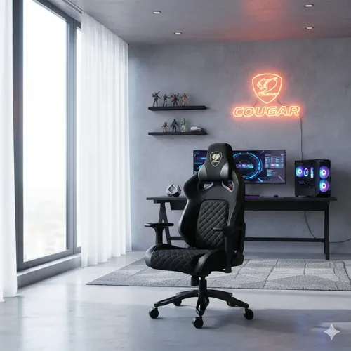 Cadeira Ergonômica Para Jogadores Cougar Titan Pro V2, Preto