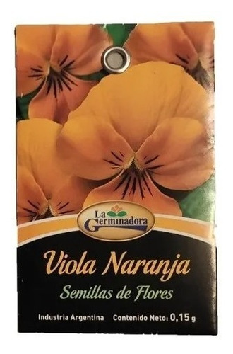 Semillas Viola Naranja 0,15g X Sobre La Germinadora Flores 