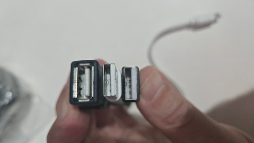 Cables X3 Cortos Usb A Mini Usb Negro (Usado)
