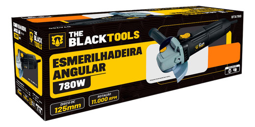Kit Lixadeira Esmerilhadeira Profissional 4.1/2 + Acessórios Cor Preto