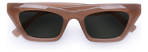 Lentes De Sol Aire Capricornus Cat Eye Verde Oscuro Marrón Claro Marrón Claro