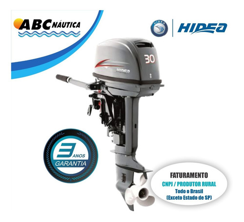 Motor De Popa 30hp Hidea Leia Anúncio