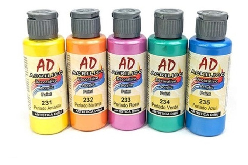 Set Acrílicos Ad 60 Ml X 24 Unidades Pintura Acrílica