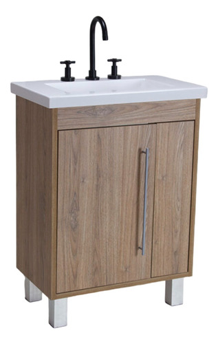 Mueble De Baño De Pie Cantaro Marron - Gulliart