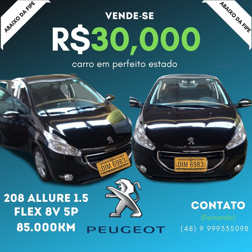 Peugeot 208 2014 1.5 Allure Flex 5p