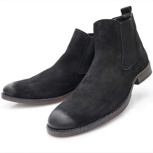 Imagem 5 de 7 de Bota Masculina Urbana Chelsea + Brinde Botina Country Couro