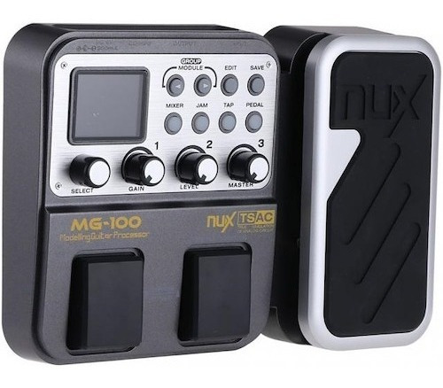 Imagen 4 de 4 de Pedalera Nux Mg100 Multiefecto Compacto Pedal Expresión