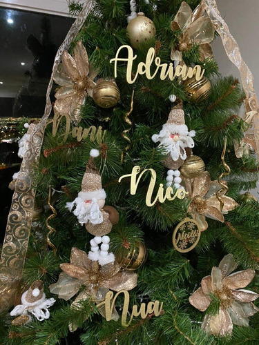 10 Nombres Personalizados Para Árbol/pino De Navidad, 25 Cm | Envío gratis