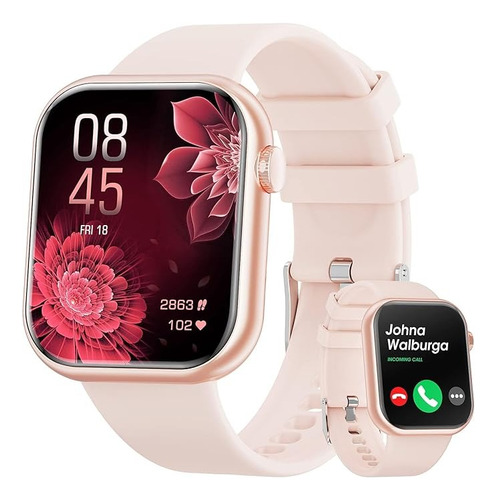 Smart Watch Para Mujer Color Palo De Rosa