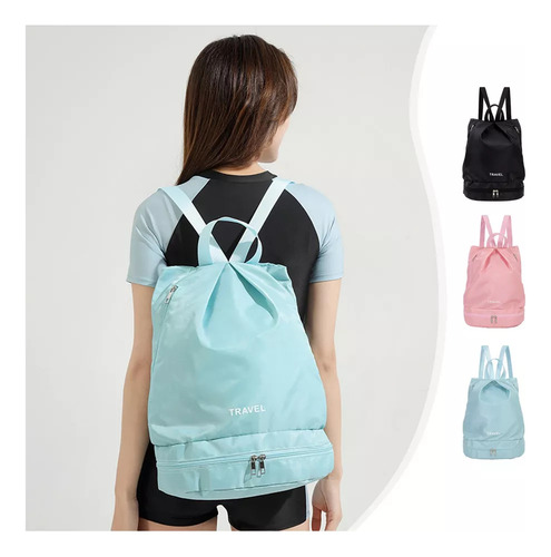 M Mochila De Natación Con Compartimento Para Zapatos -