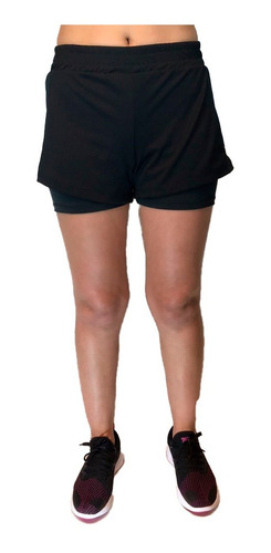 Short Team Gear Running Mujer Victory Pro Negro Cli