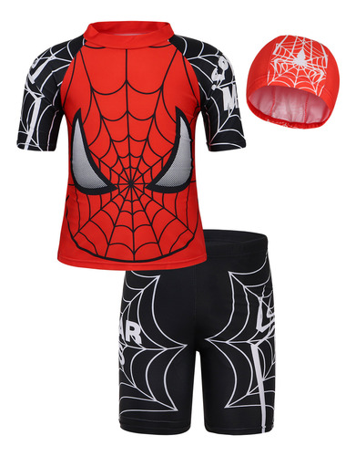 Traje De Natación De Hombre Araña Para Niños