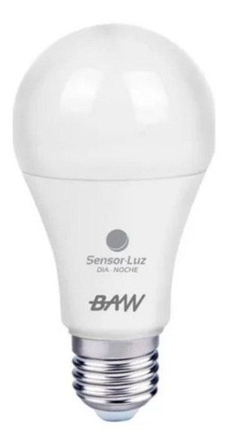 Lampara Led Sensor Dia Noche 11w Luz Fria Pack X 10 Unidades