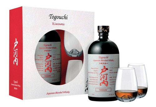 Whisky Japones Togouchi Kiwami 700ml + 2 Vasos Set