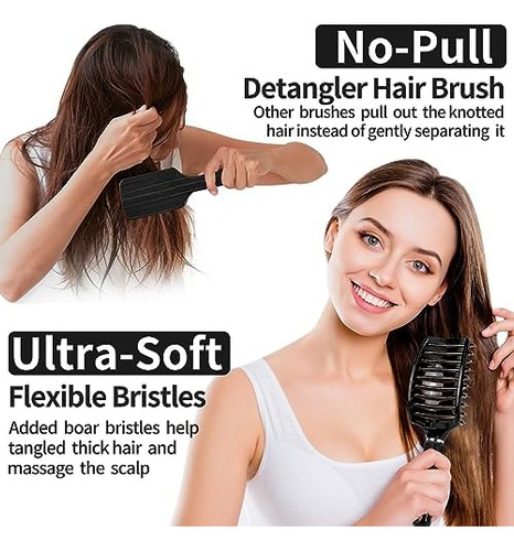 Cepillo Para Desenredar El Cabello, 2 Uds.