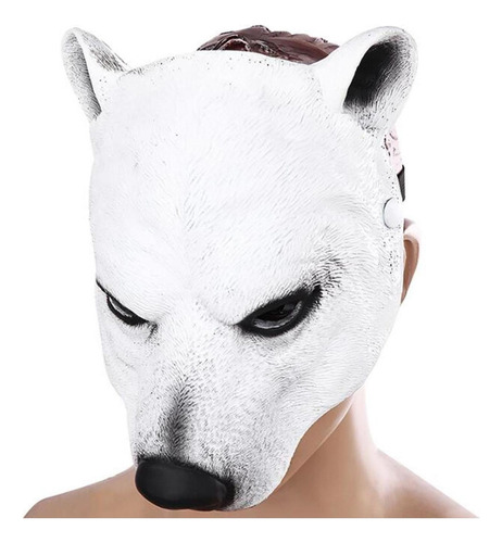 Máscara Meia Face Máscara De Urso Polar De Halloween