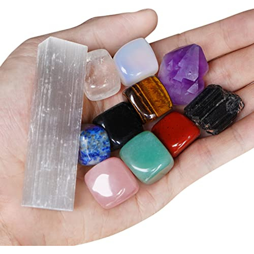 Juego De 11 Piedras De Chakra, Piedras Curativas De Cri...