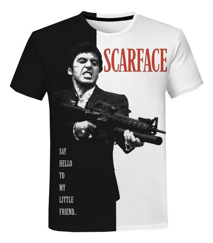 Nueva Playera Impresa En 3d De Scarface Tony Montana