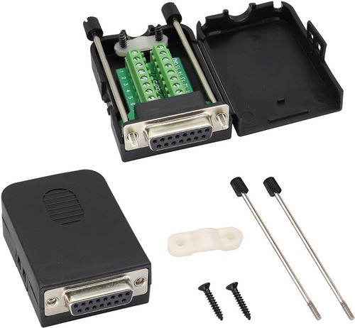 Adaptador Hembra Db15 D-sub Vga Terminal C/ Clema Conector