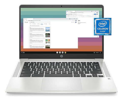 Portátil Hp Chromebook 14, Intel Celeron N4120, 4 Gb De Ram,