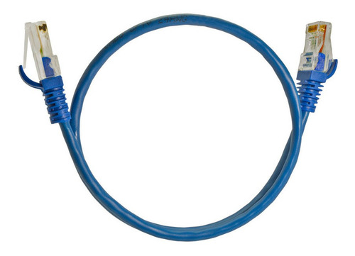 Imagem 1 de 5 de Cabo De Rede Patchcord Cat6 Sohoplus Azul 2,5 Metro Furukawa