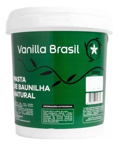 Pasta Natural De Baunilha Vanilla Brasil 500g