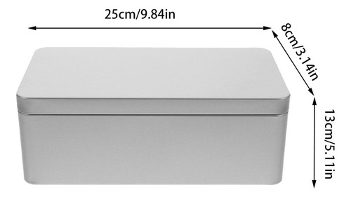 Caja De Hojalata Con Tapa Caja Rectangular De Hojalata Para