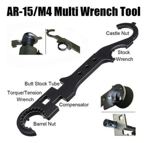 Herramienta Ar15 M4 M16 Tactico Rifle Airsoft Llave Desarme
