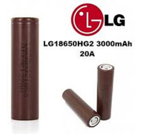 Bateria Recargable LG-hg2 3000mah 3.7v 20a 21865 Por Unidad 