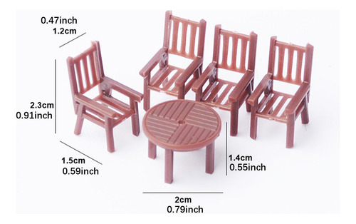 Silla De Mesa En Miniatura Conjunto De Muebles Modelo 1 A 50