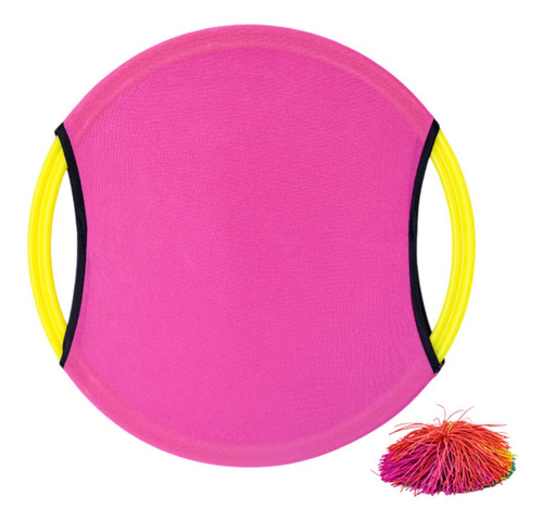 Trampoline Paddle Ball Set Kids Play Parent Paddle Rosa