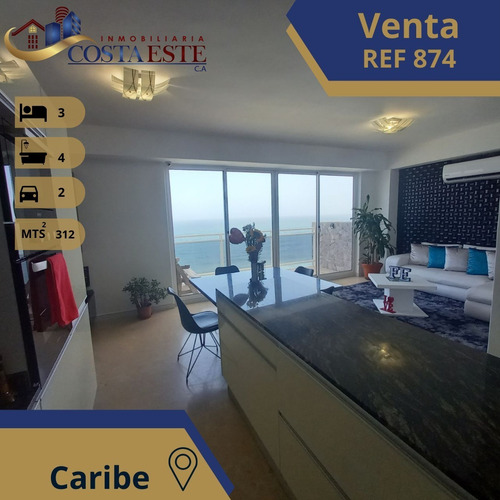 Apartamento En Venta En Caribe De 3 Hab. 4 Baños Ref 874