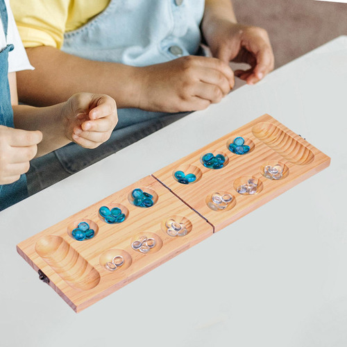 Juego De Mesa Mancala De Madera De 48 Cuentas, Juegos