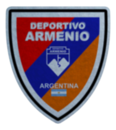 Parche Escudo Felpa Para Coser 6cm Set X4 Equipos Arg001 Deportivo Armenio Deportivo Armenio