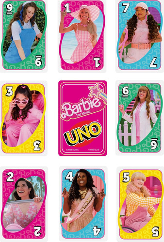 Mattel Juego De Cartas Uno Barbie La Pelicula