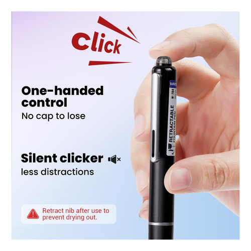 Juego De Lápiz Fuente Retráctil Writech: Pensas De Tinta De
