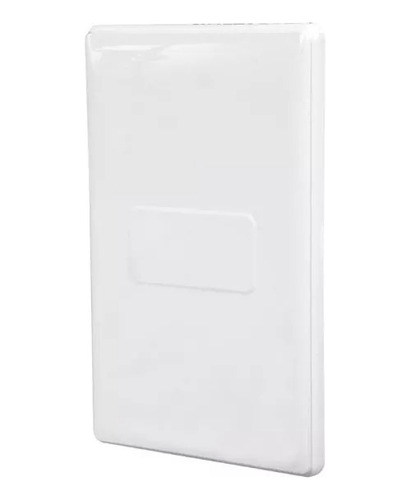 Placa Ciega Plastica Color Blanco