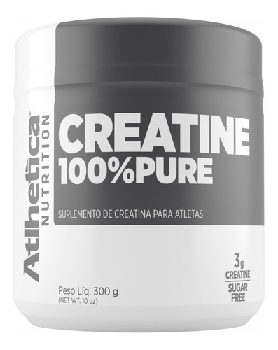 Creatina Creatine 100% Pura 300g - Atlhetica Nutrition