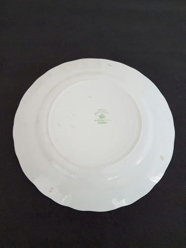 Prato Antigo De Porcelana Inglesa Com Pintura Flores Myott S