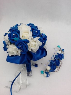 Flores Artificiales Azul Rey | MercadoLibre ????