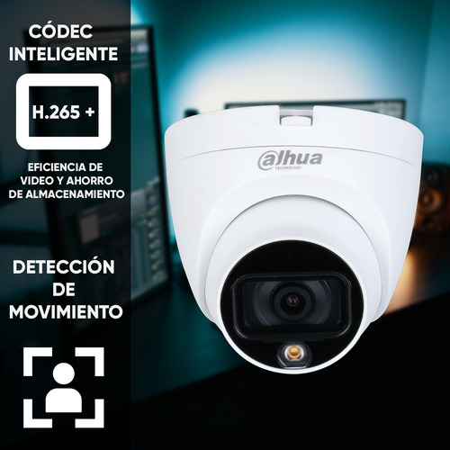 Cámara Ip Domo Full Color Dahua Ipc-hdw1239t1-led-s4 2mp