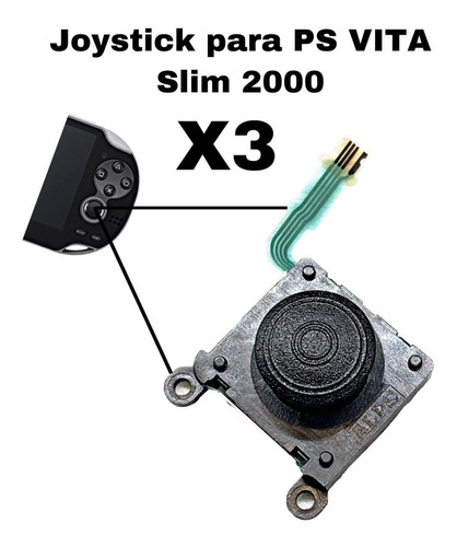 3x Joysticks Análogo Para Ps Vita 2000 Slim Pch-2000 Psvita