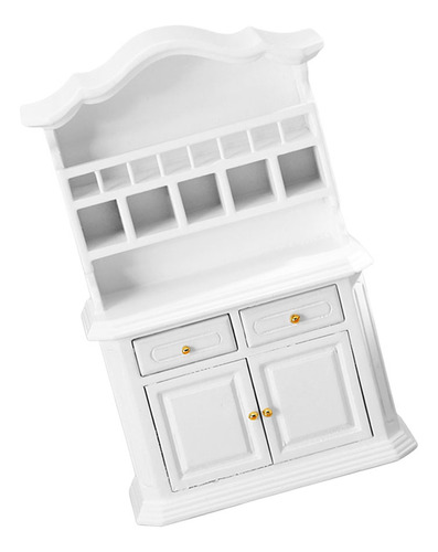 Práctico Mini Simulador De Gabinete De Madera En Miniatura D